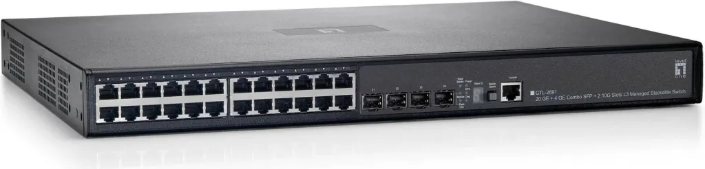 Switch LevelOne GEL-2691, 26-Port, Stackable, L3 Managed, Gigabit Ethernet, 10-Gigabit, i zi - 1