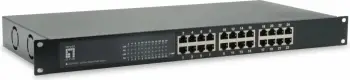 Switch LevelOne 24-Port Gigabit PoE, 630W, Rack mounting