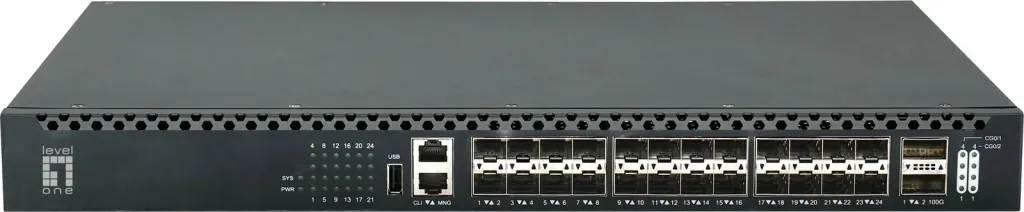 Repeater rrjeti LevelOne Gigabit PoE, 2 dalje PoE, i zi - 1