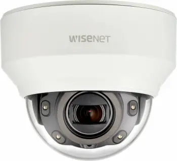 Kamerë sigurie IP Hanwha Wisenet XND-6080R, PTZ digjital, tavan, 2-way audio, ivory