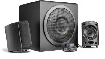 Sistem zëri 2.1 Wavemaster MOODY BT, 65W, Bluetooth, gri, dru