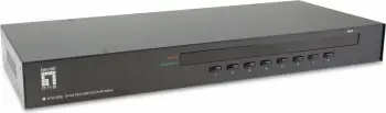 Switch KVM LevelOne 8-Port PS/2-USB VGA, 2048 x 1536 pixels, Rack mounting, 1U, e zezë