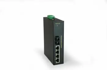 Switch LevelOne 5-Port Fast Ethernet Industrial, DIN-Rail, -40°C deri 75°C, Pa menaxhim, PoE, Montim në mur