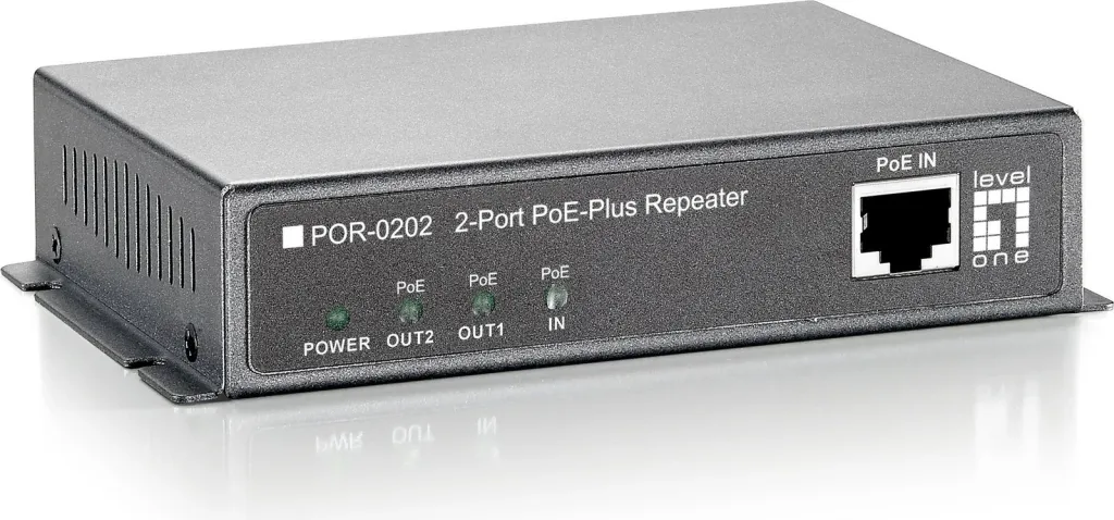 Repeater rrjeti LevelOne PoE, Cascadable, 2 dalje PoE, i zi - 1