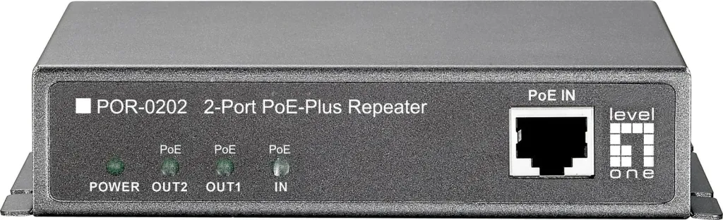 Repeater rrjeti LevelOne PoE, Cascadable, 2 dalje PoE, i zi - 3