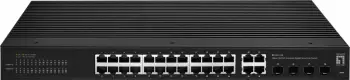 Switch LevelOne Hilbert 28-Port Industrial Gigabit Smart Lite, 24x RJ45, 4x SFP/RJ45 Combo