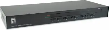 Switch KVM LevelOne 16-Port PS/2-USB VGA, 2048 x 1536 pixels, Rack mounting, 1U, e zezë