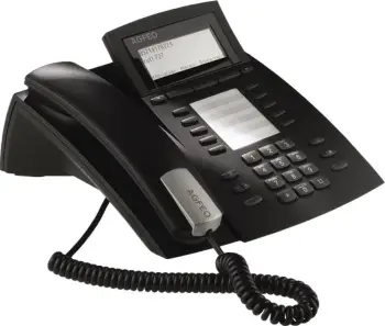 Telefon analog AGFEO ST 42, 1000 kontakte, ID thirrësit, zi