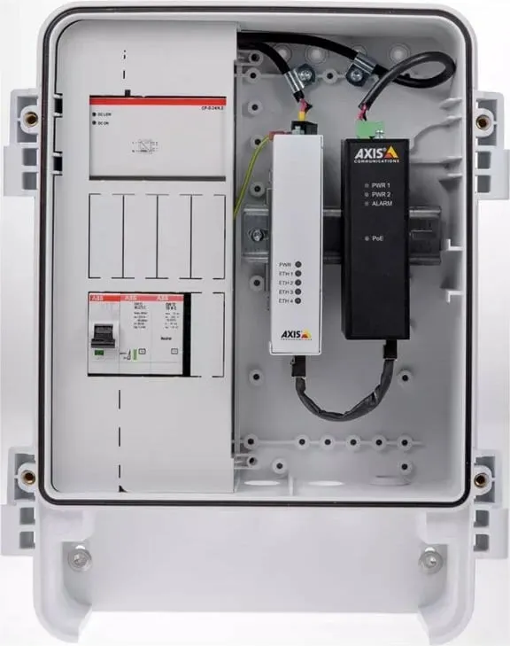 Midspan industrial Axis 01154-001, Gigabit Ethernet, 60 W, e zezë - 3