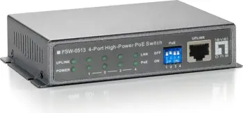 Switch LevelOne FSW-0513(Z), 5 porte, Fast Ethernet, PoE, 120W