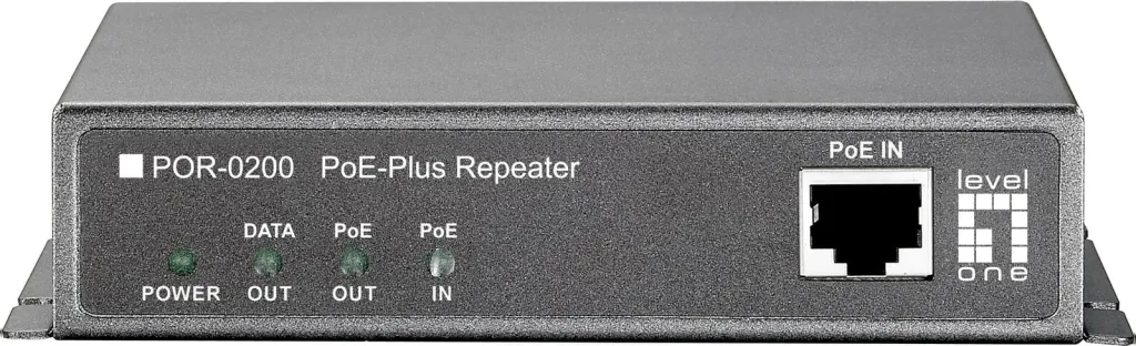 Repeater rrjeti LevelOne PoE, Cascadable, 200 m, 10/100Base-T(X), i zi - 3