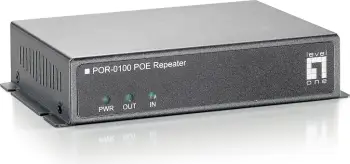 PoE Repeater LevelOne POR-0100, Cascadable, IEEE 802.3x, LAN, Power