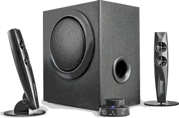 Sistem zëri 2.1 Wavemaster Stax BT, Bluetooth, universal, i zi