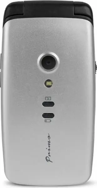Celular Doro Primo 406, Clamshell, 2.4", 0.3 MP, Bluetooth, 1050 mAh, Ngjyrë e zezë, Argjendtë