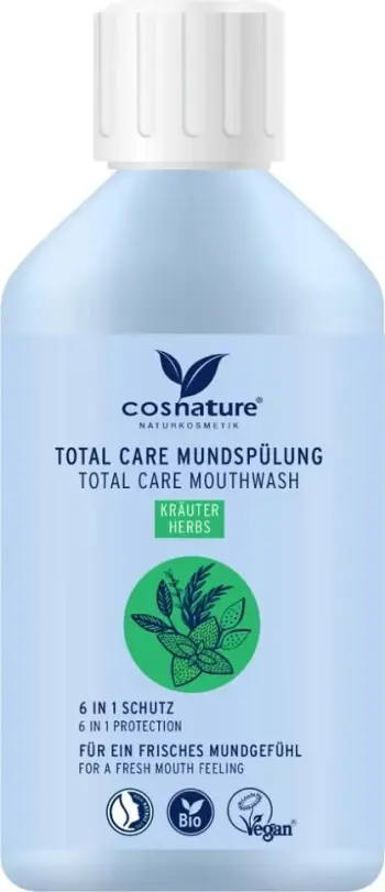 Shpëlarës goje Cosnature Total Care 6-in-1 Herbal me fluor 300ml
