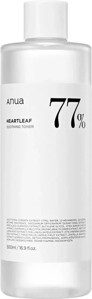 Tonik për fytyrë Anua Heartleaf 77% Soothing Toner për femra 500ml