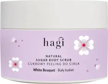 Scrub trupi Hagi White Bouquet për femra, 200g