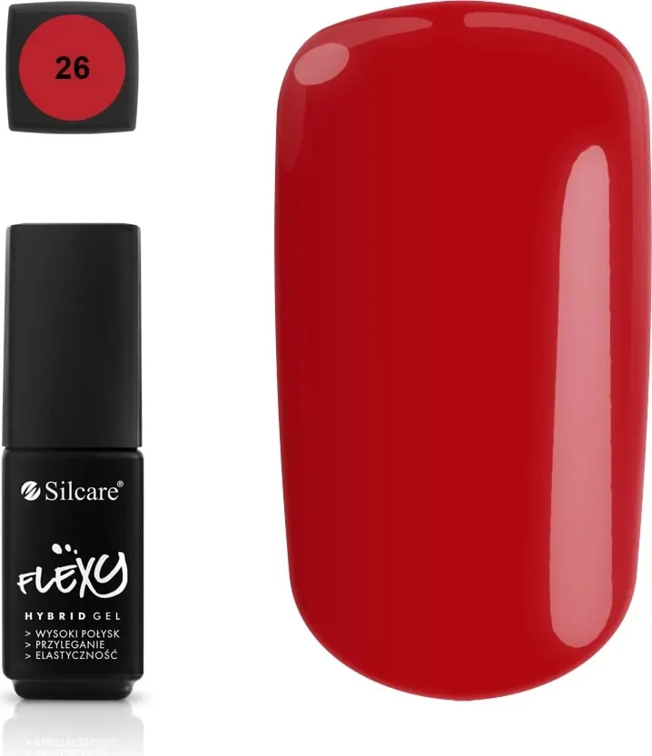 Llak për thonj Silcare Flexy Hybrid Gel 26, 4.5g - 1