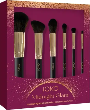Set furçash për grim Joko Midnight Glam për femra, 6 copë