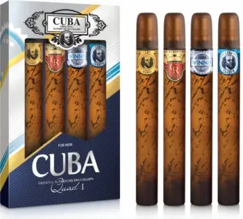 Eau de Toilette për meshkuj Cuba Original Quad Gold + Royal + Winner + Shadow 4x35ml