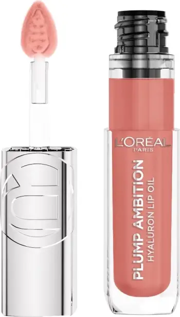 Shkëlqyes për buzë L'Oréal Paris Plump Ambition Hydrating Lip Gloss (Hyaluron Lip Oil), 5 ml,601 Worth It