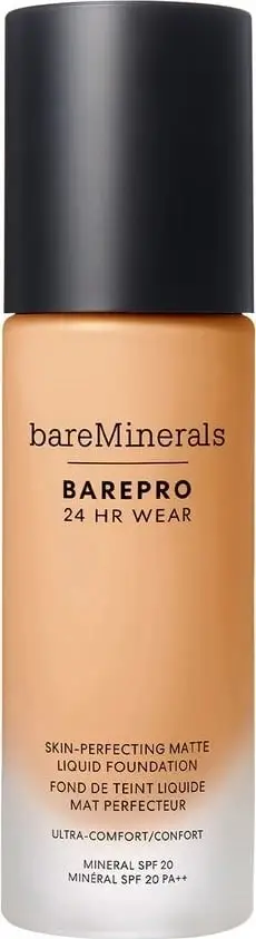 Fondatinë për femra bareMinerals BarePro 24HR Wear Skin-Perfecting Matte Liquid Foundation SPF20 Medium 30 Neutral, 30ml