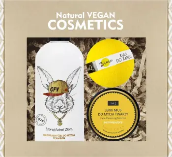 Set për kujdes trupit dhe flokëve LaQ Get Ready Bunny unisex, 300ml + 70g + 120g