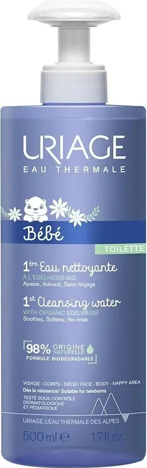 Ujë pastrues për fëmijë URIAGE Bebe 1st Cleansing Water 500ml