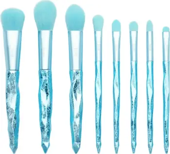 Set furçash për grim JESSUP Moreno Glacier Blue T269 për femra, 8 copë, blu