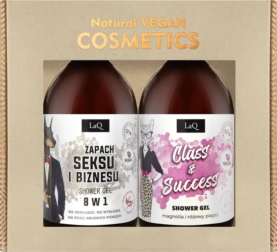 Set xhel dushi unisex LaQ Full Steam Sex and Business Scent + Class & Success, 2x500ml - 1