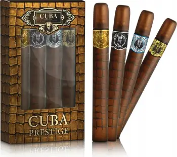Set Eau de Toilette për meshkuj Cuba Original Prestige Classic, Black, Platinum, Legacy 4x35ml