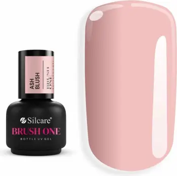 Xhel ndërtues për thonj Silcare Brush One Bottle Gel për femra Ash Blush 15g