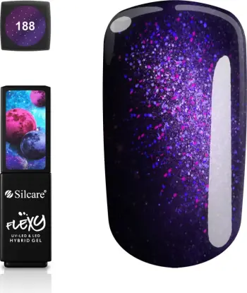 Llak për thonj Silcare Flexy Hybrid Gel Moonstone 188 për femra, 4.5g
