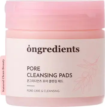 Pllaka pastruese për fytyrë Ongredients Pore Cleansing Pads për femra, 60 copë