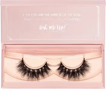 Qerpikë të rremë Lash Me Up! Hug Me! Strip Lashes për femra, ngjyrë e zezë mat, 1 palë