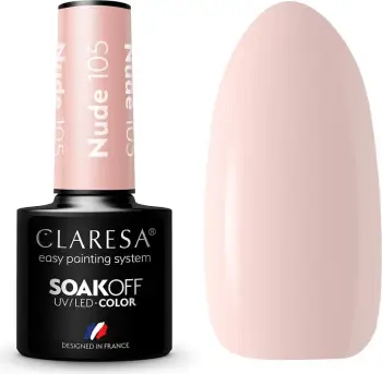 Llak për thonj për femra Claresa Nude Hybrid 105, 5g