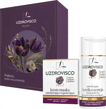 Set për kujdes të fytyrës UZDROVISCO Black Tulip Intense për femra, 2 copë