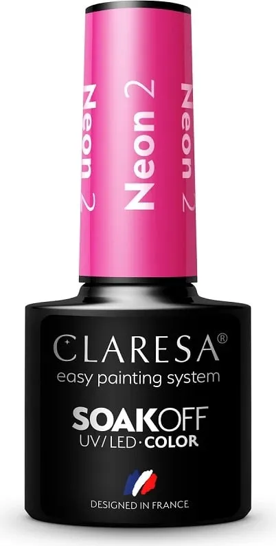 Llak për thonj Claresa Neon Hybrid Soak Off UV/LED 2, 5g - 1