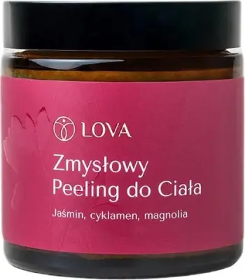 Skrab për trup për femra LOVA Sensual Body Scrub Jasmine Cyclamen Magnolia, 120ml