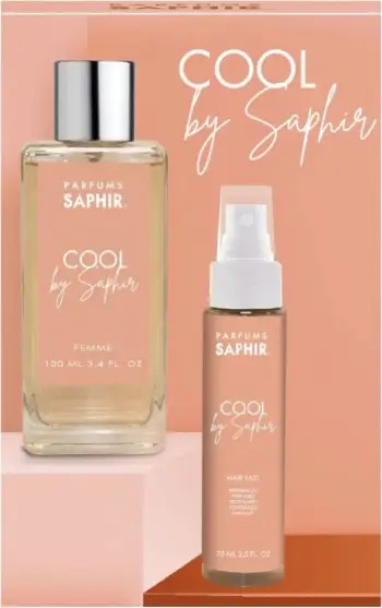 Set Eau de Parfum për femra Saphir Cool Pour Femme 100ml + Hair Mist 75ml