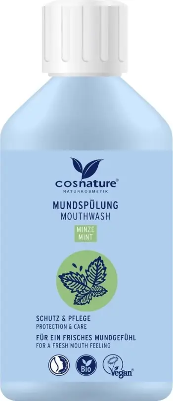 Shpëlarës goje Cosnature Mint, me fluor, 300ml, natyral