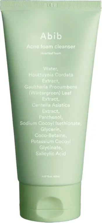 Shkumë pastruese fytyre për femra Abib Acne Foam Cleanser Heartleaf Foam 150ml