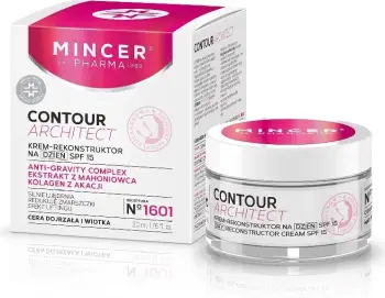 Krem dite për fytyrë Mincer Pharma Contour Architect Day Cream-Reconstructor SPF15 No.1601 për femra, 50ml