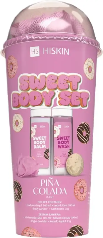 Set për kujdesin e trupit HiSkin Sweet Body Set për femra Pina Colada 4 copë