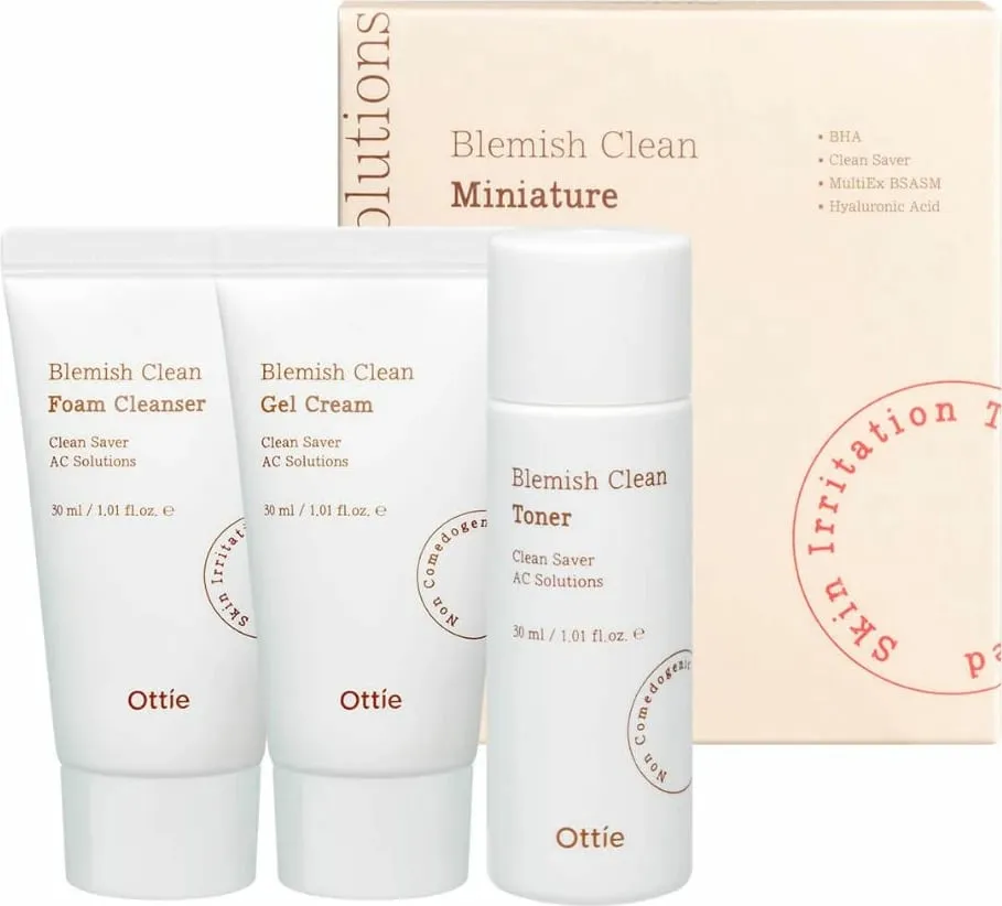 Set për kujdesin e lëkurës Ottie Blemish Clean për femra 3x30ml - 1