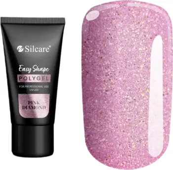 Polygel për thonj Silcare Easy Shape për femra Pink Diamond 30g