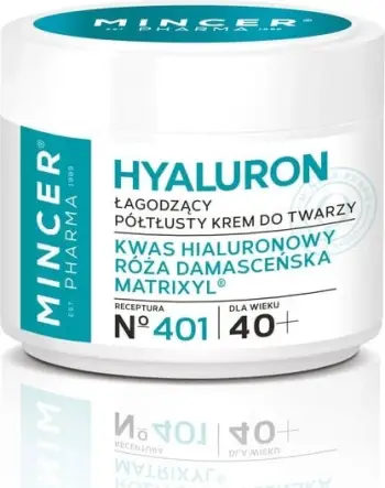 Krem fytyre për femra Mincer Pharma Hyaluron Soothing Semi-Matte No.401, 50ml