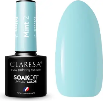Llak për thonj Claresa Soak Off UV/LED Hybrid për femra Mint 5g