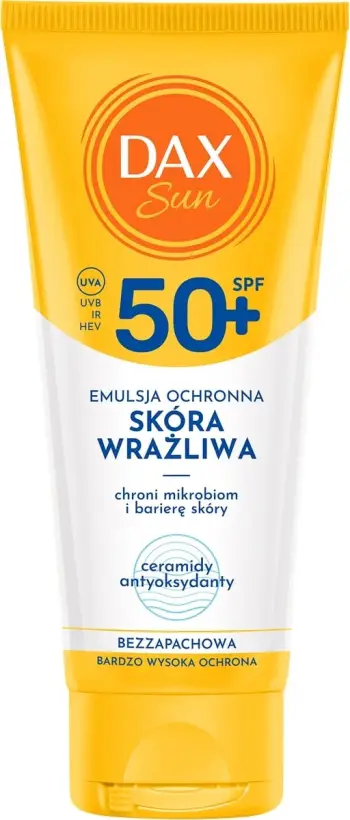 Krem dielli për fytyrë Lirene Dax Sun, SPF 50, për lëkurë të ndjeshme, 100ml