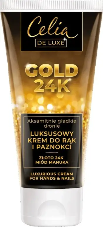 Krem për duar dhe thonj për femra Celia De Luxe Gold 24K Luxury, 80ml